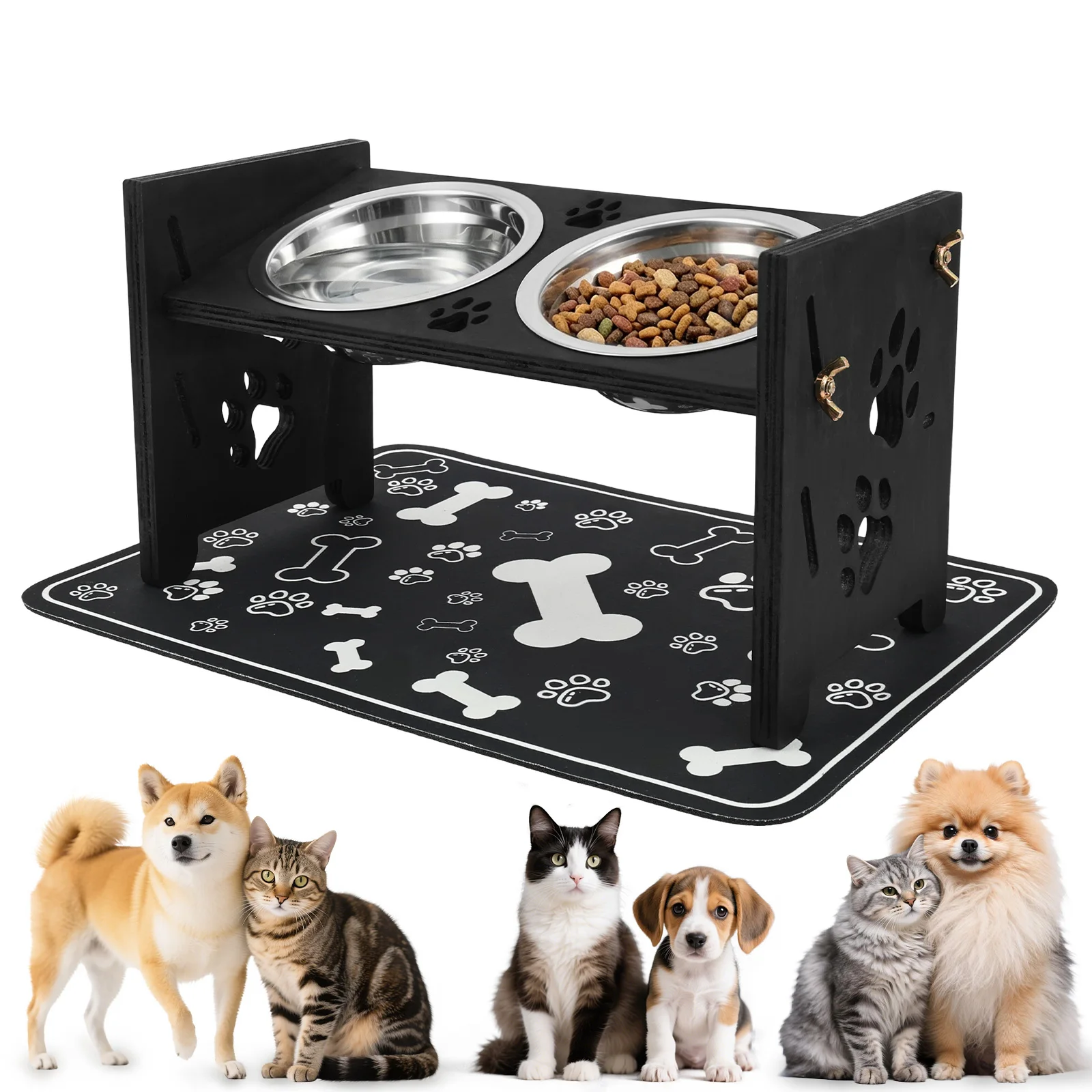 Royal Canin Food Medium - Comederos Elevados para Perros, Soporte Ajustable