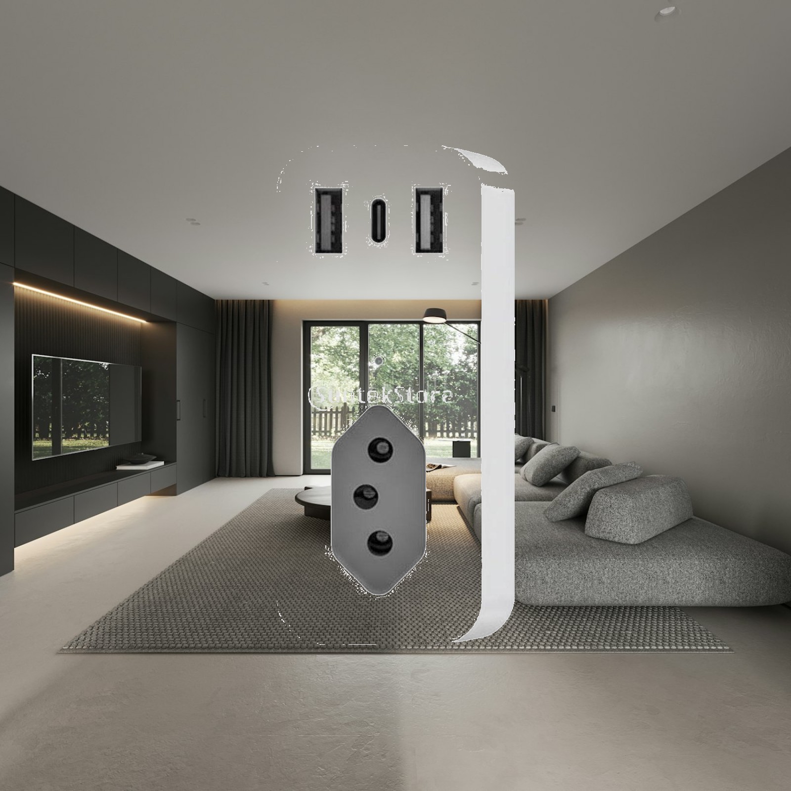 Timer Dual Outlet - Enchufe Inteligente con Activación por Voz